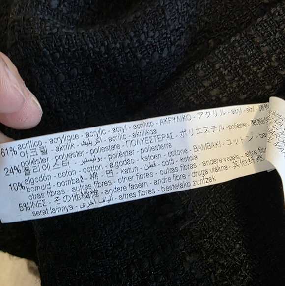 Zara Women's Black Utility Jacket Size Small - Picture 5 of 6